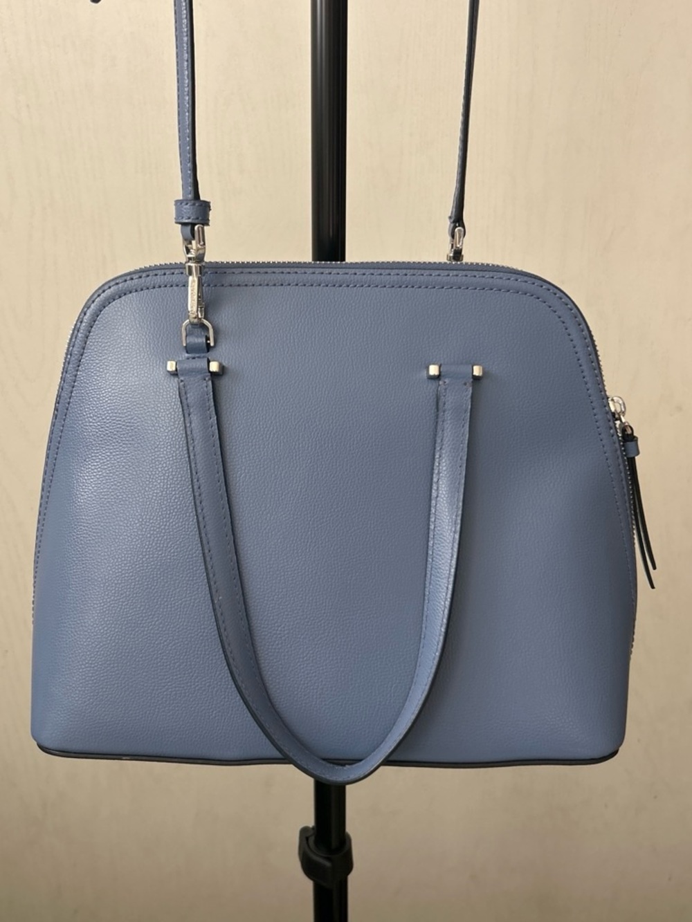 kate spade slate blue leather satchel - Picture 5 of 7